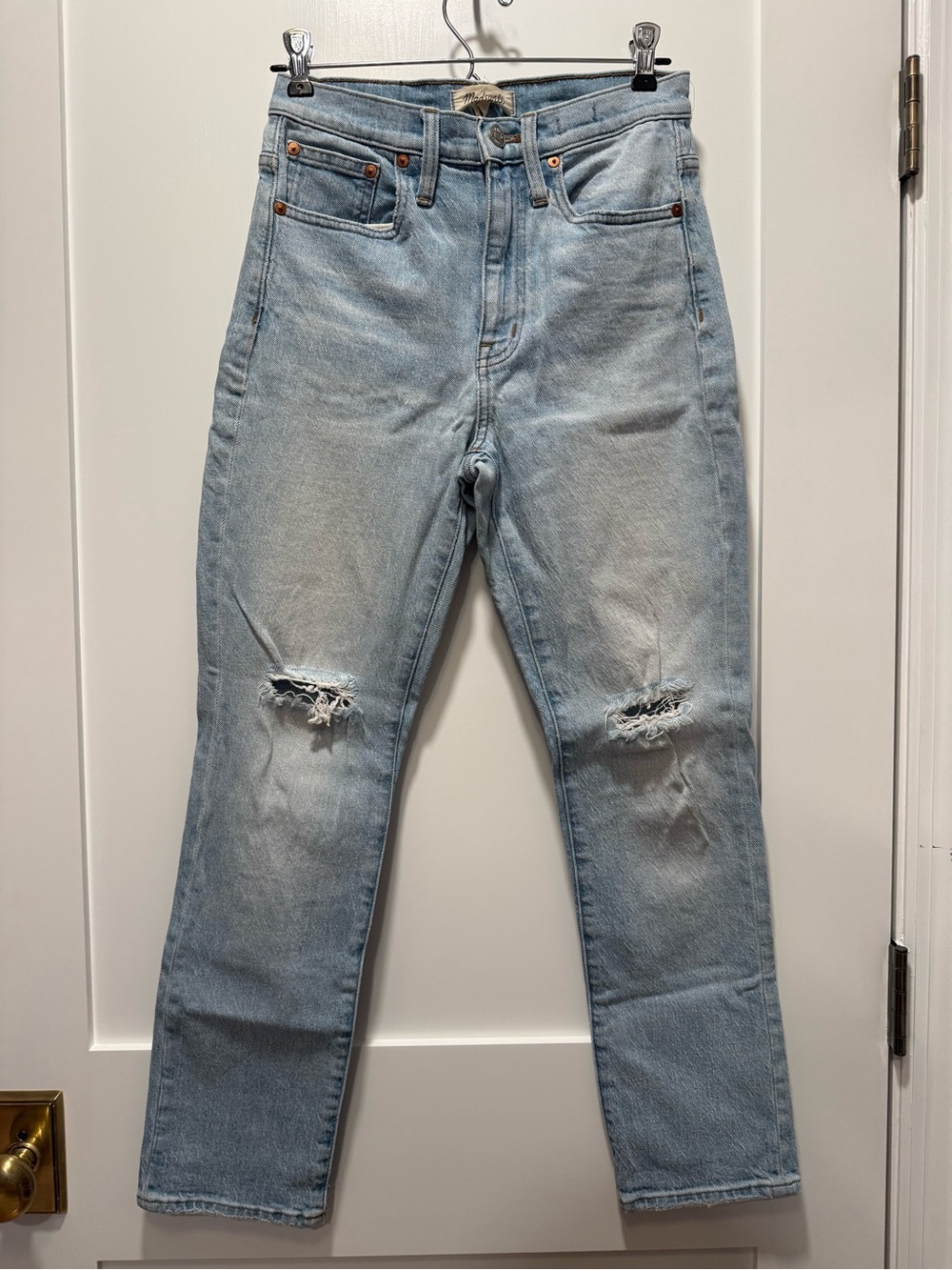 Madewell Light Blue Distressed Women's Jeans